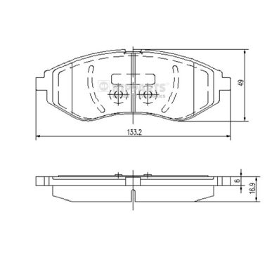 Klocki hamulcowe NIPPARTS J3600911