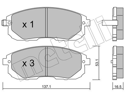 Klocki hamulcowe METELLI 22-0876-0