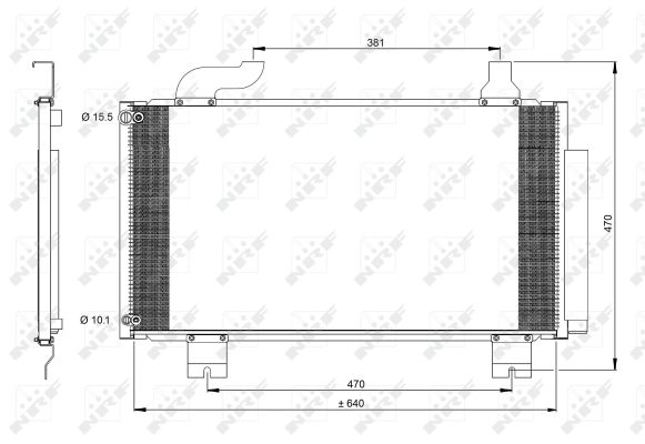 Skraplacz klimatyzacji NRF 350097