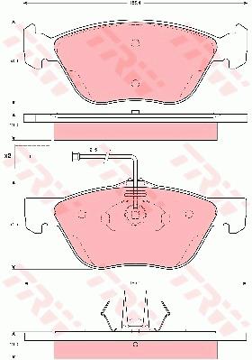 Klocki hamulcowe TRW GDB1602