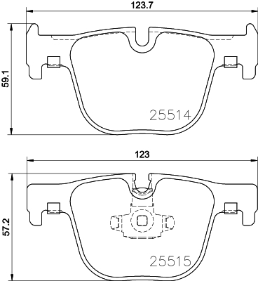 Klocki hamulcowe HELLA 8DB 355 019-781