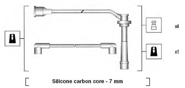 Przewody zapłonowe MAGNETI MARELLI 941285090845