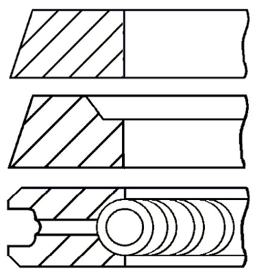 Pierścienie tłokowe GOETZE ENGINE 08-501807-00