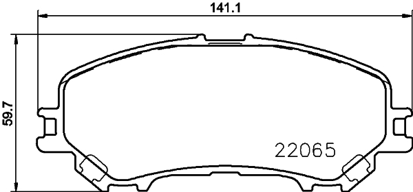 Klocki hamulcowe HELLA 8DB 355 021-691