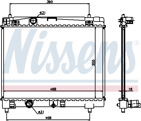 Chłodnica NISSENS 64671A