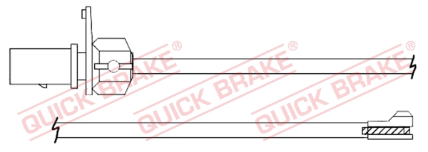 Czujnik zużycia klocków QUICK BRAKE WS 0358 A