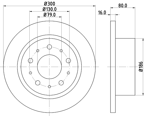 Tarcza hamulcowa HELLA PAGID 8DD 355 113-731