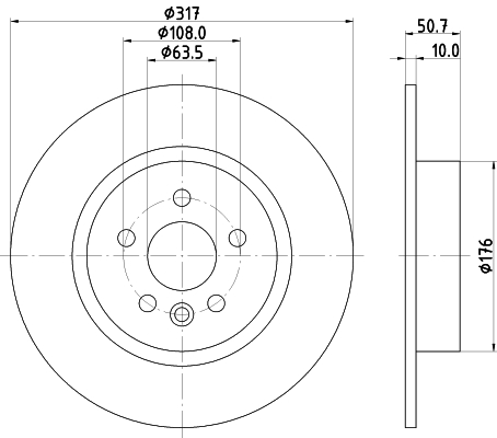 Tarcza hamulcowa HELLA 8DD 355 131-851
