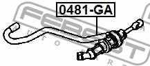 Pompa sprzęgła FEBEST 0481-GA