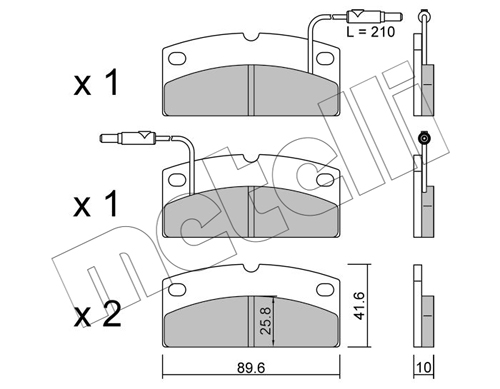 Klocki hamulcowe METELLI 22-1231-0