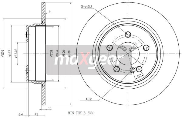 Tarcza hamulcowa MAXGEAR 19-2680
