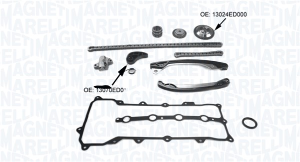 Zestaw łańcucha rozrządu MAGNETI MARELLI 341500001290