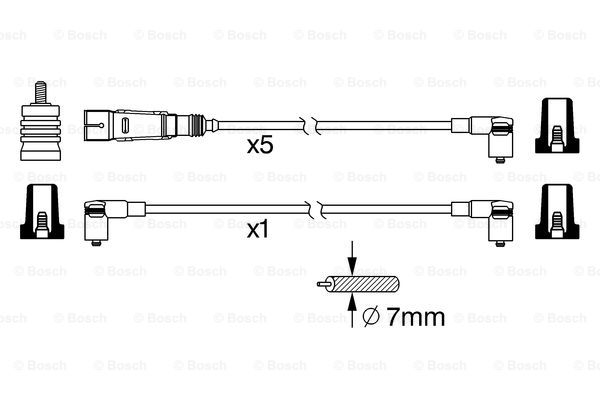 Przewody zapłonowe BOSCH 0 986 356 371