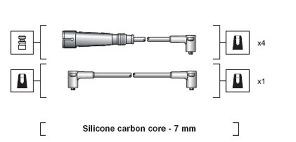 Przewody zapłonowe MAGNETI MARELLI 941318111040