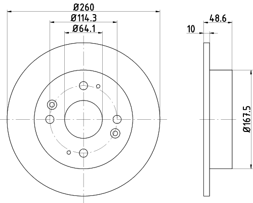 Tarcza hamulcowa HELLA 8DD 355 105-311
