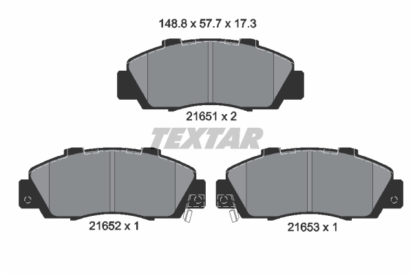 Klocki hamulcowe TEXTAR 2165101