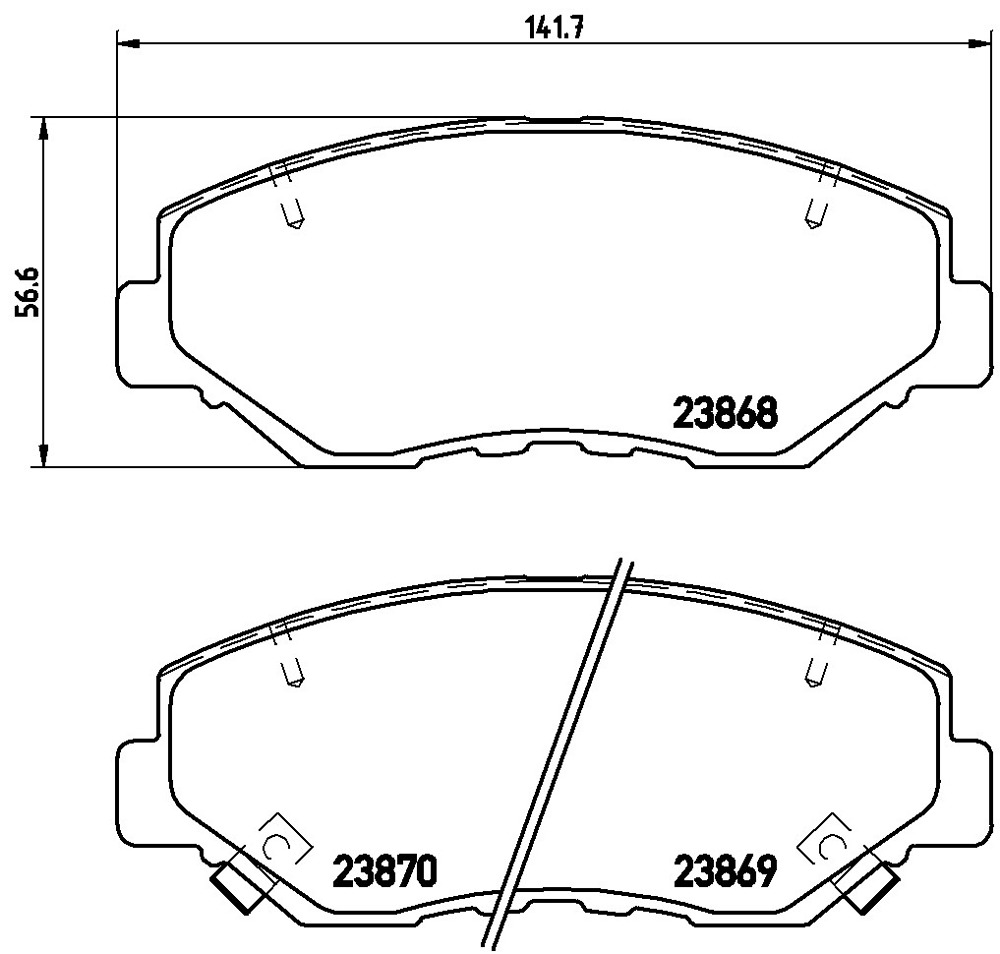 Klocki hamulcowe BREMBO P 28 035X