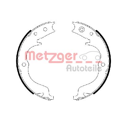 Zestaw szczęk hamulcowych METZGER MG 110