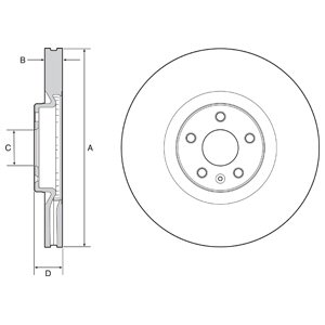 Tarcza hamulcowa DELPHI BG9231C