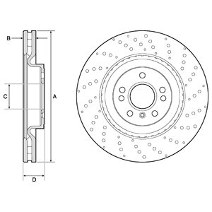 Tarcza hamulcowa DELPHI BG9149C