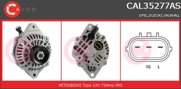 Alternator CASCO CAL35277AS