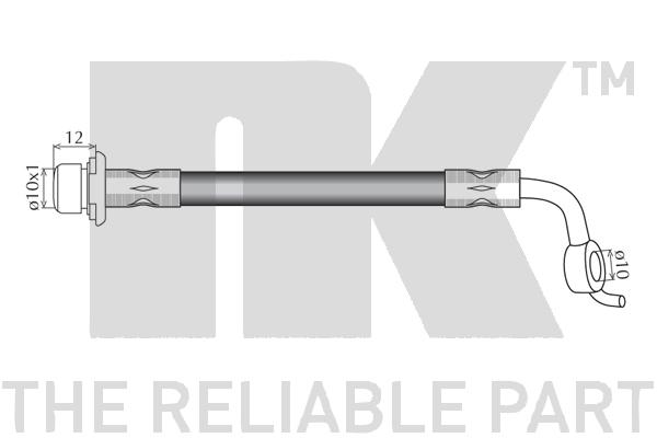 Przewód hamulcowy elastyczny NK 8545179