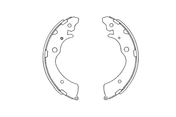 Zestaw szczęk hamulcowych KAVO PARTS KBS-2901