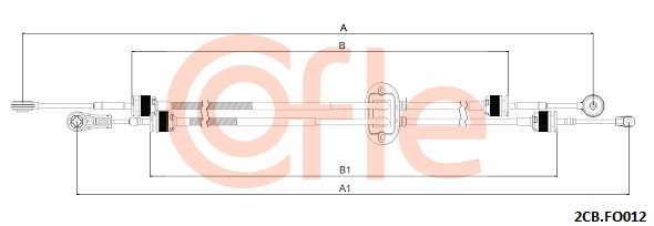 Linka dźwigni zmiany biegów COFLE 2CB.FO012