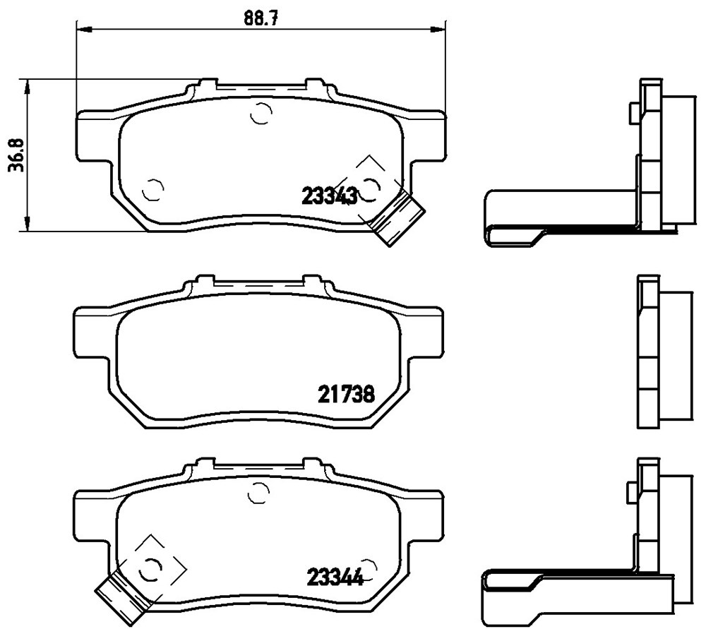 Klocki hamulcowe BREMBO P 28 025