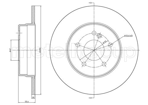 Tarcza hamulcowa METELLI 23-0485C