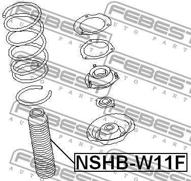 Osłona  miecha powietrznego FEBEST NSHB-W11F