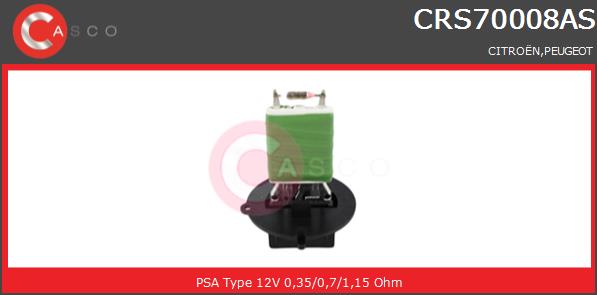 Opornik wentylatora CASCO CRS70008AS