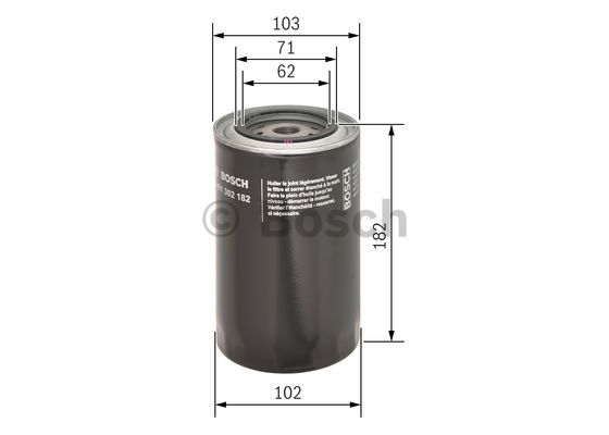Filtr oleju BOSCH 0 451 302 182