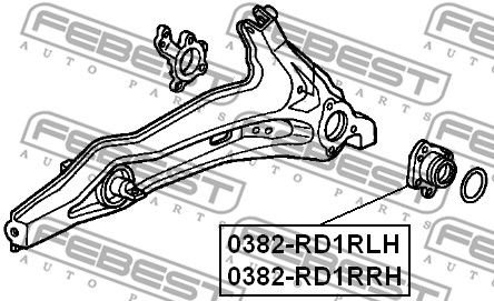 Piasta koła FEBEST 0382-RD1RRH