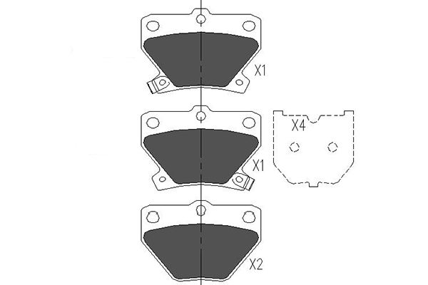 Klocki hamulcowe KAVO PARTS KBP-9013