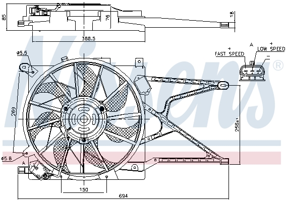 Wentylator NISSENS 85188