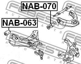 Tuleja wahacza FEBEST NAB-070