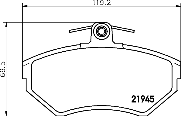 Klocki hamulcowe HELLA 8DB 355 018-241