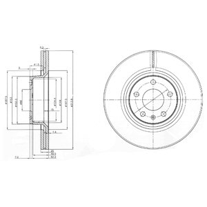 Tarcza hamulcowa DELPHI BG3942