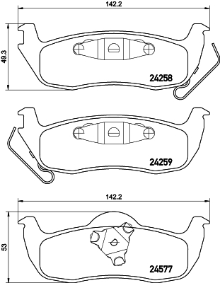 Klocki hamulcowe HELLA 8DB 355 012-181