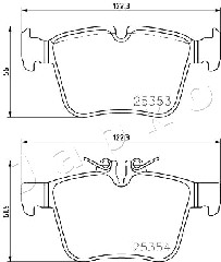 Klocki hamulcowe JAPKO 510507