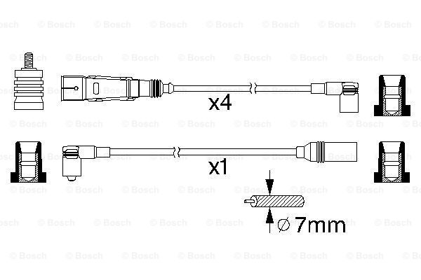 Przewody zapłonowe BOSCH 0 986 356 355