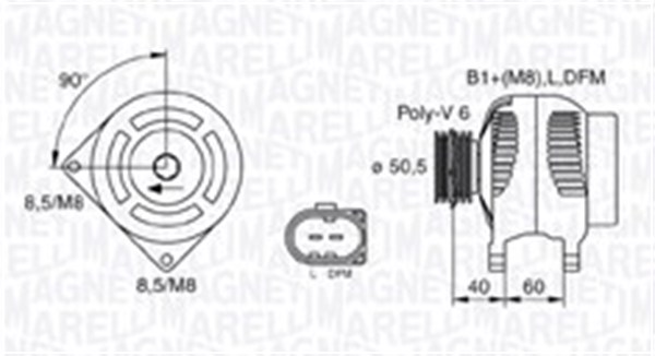 Alternator MAGNETI MARELLI 063731542010