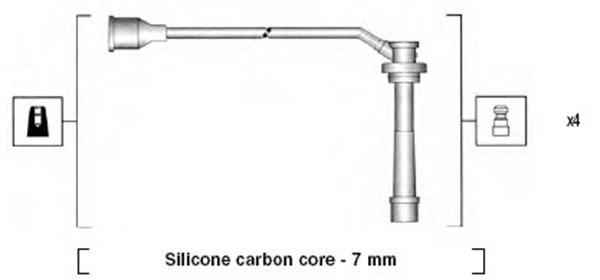 Przewody zapłonowe MAGNETI MARELLI 941285100846