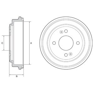 Bęben hamulcowy DELPHI BF551