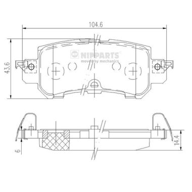 Klocki hamulcowe NIPPARTS N3613026