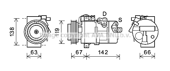 Kompresor klimatyzacji AVA QUALITY COOLING KAK216