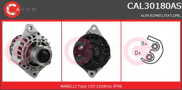 Alternator CASCO CAL30180AS