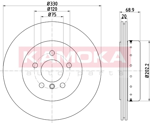 Tarcza hamulcowa KAMOKA 103219