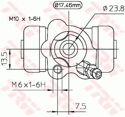 Cylinderek TRW BWA154